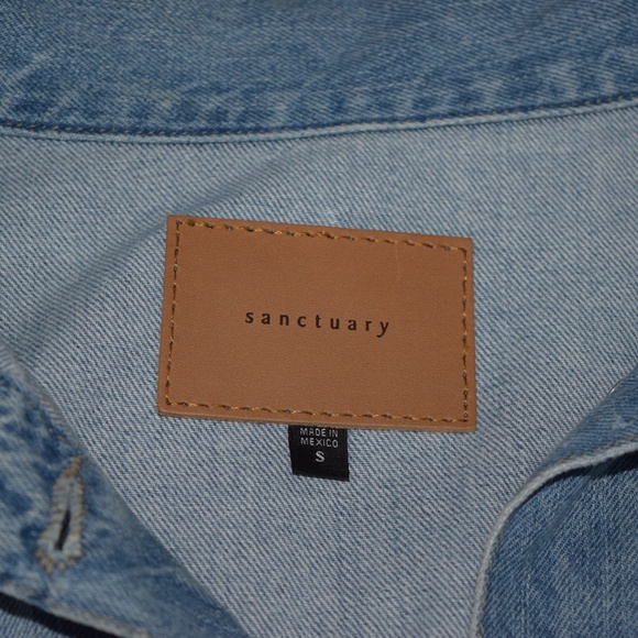 Anthropologie - SANCTUARY Ramsey Long Cotton Denim Jacket/Duster/Dress - Picture 5 of 6